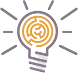Discover Ideas - Lightbulb turning on with content ideas