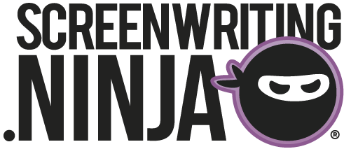 Screenwriting Ninja Logo with purple ninja
