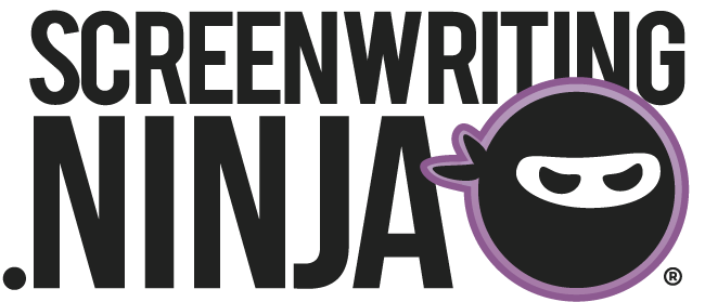 Screenwriting Ninja Logo with purple ninja