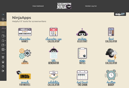 Writing Ninja's NinjaApps: Software tools for writers